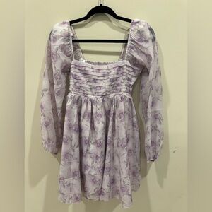 NWT Francesca’s Floral Lavender Women's Dress Size Small